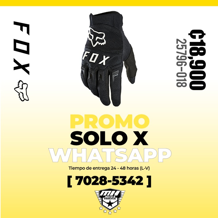 guantes moto fox racing 25796-018 costa rica