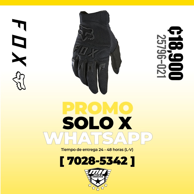 guantes moto fox racing 25796-021 costa rica